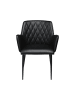 ebuy24 Esszimmerstuhl Rombo Schwarz 2er Set