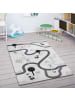 KADIMA DESIGN Kinderteppich waschmaschinenwaschbar Reise Kinderzimmer in Weiß