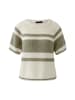 Oui Pullover in white green