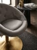 KADIMA DESIGN Loungesessel | 360° Drehbar, Samt, 67x80-100x62cm in Grau
