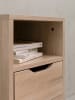 KADIMA DESIGN Nachtkonsole Design | Extra Stauraum, Regalfach, Praktisch in Beige