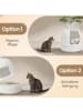 Feandrea Katzentoilette Boxal in Weiß - (B)49 x (H)115 x (T)49 cm