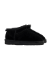 natural world Media Merino Lederstiefeletten im Hausschuh-Stil Schwarz