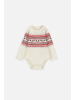 Coccodrillo Langärmeliger Bodysuit in ecru