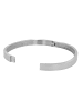 Adeliás Damen Armband – Armreif aus Edelstahl Ø 6,0 cm cm in silber