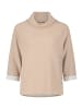 Betty Barclay Sweatshirt mit hohem Kragen in Patch Beige/Cream