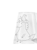 Mr. & Mrs. Panda Weinglas Einhorn Hexe ohne Spruch in Transparent