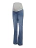 mama licious Umstandsjeans mit Schlag in Medium Blue Denim