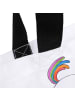 Mr. & Mrs. Panda Tote Bag Einhorn Stolzieren mit Spruch in Weiß