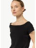 comma T-Shirt Body kurzarm in Schwarz