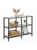 relaxdays Konsolentisch in Schwarz - (B)100 x (H)73 x (T)30 cm