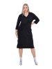 Ulla Popken Jerseykleid in schwarz