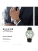 Regent Armbanduhr-Analog schwarz mittel (ca. 39mm) Regent Lederarmband