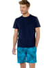 HOM Short Sleepwear Fano in blue print