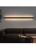 ZMH Wandleuchte LED in schwarz moderne 3000K warmweiß 34W Metall L 100CM