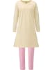 Erwin Müller Single-Jersey Kinder-Nachthemd mit Leggings in creme