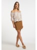 IZIA Carmenbluse in Beige Weiss