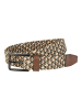 Camel Active Multicolour Flechtgürtel in Grün-Beige