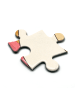Mr. & Mrs. Panda Puzzle Einhorn Yoga Design ohne Spruch in Weiß