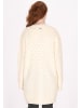 DreiMaster Vintage Damen Cardigan in Wollweiss Melange