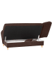 58 aufm Kessel RECAMIERE mit Armteil rechts klappbar Katia Veloursstoff Buche/braun