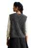 Marc O'Polo DENIM Ärmelloser Bubble-Bouclé-Cardigan regular in Dark Shadow Melange