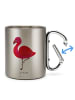 Mr. & Mrs. Panda Edelstahlbecher Flamingo Classic ohne Spruch in Silber