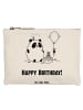 Mr. & Mrs. Panda Schminktasche Panda Geburtstag mit Spruch in Weiß