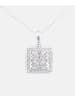 Diamant L'éternel Halskette mit Anhänger aus 375 Weißgold mit 0.07 Karat Diamant