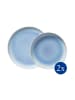 like. by Villeroy & Boch 4er Set Tafel-Set Crafted Blueberry in türkis