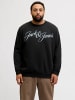 JACK & JONES PLUS Sweatshirt in Black