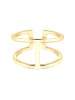 Elli Ring 925 Sterling Silber Geo in Gold