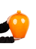 Beliani Blumenvase TERRASA in Orange - (W) 27 x (H) 37 x (L) 27 cm