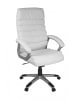 KADIMA DESIGN Schreibtischstuhl Ergonomisch | Kunstleder, Hohe Rückenlehne, 120kg in Weiß
