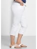 sheego Caprijeans in white denim