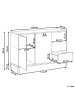 Beliani Sideboard ADELAIDE in Weiß - (W) 118 x (H) 80 x (L) 40 cm