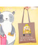 Mr. & Mrs. Panda Schultasche Chauffeur Glück mit Spruch in Braun Pastell