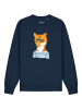 wat? Apparel Sweatshirt Fuchs in Dunkelblau