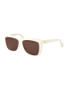 Max Mara Damen Sonnenbrillen Rechteck Weiß