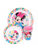 Disney Minnie Mouse Geschirr-Frühstück-Set | Minnie Mouse | 3-teilig | Teller, Schüssel & Becher