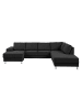 ebuy24 Ecksofa Calverton Grau 287 x 221 cm