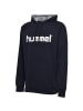 Hummel Logo Hoodie Kapuzen Pullover HMLGO in Marineblau