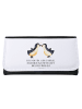 Mr. & Mrs. Panda Damen Portemonnaie Pinguin Liebe mit Spruch in Weiß