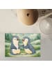 Mr. & Mrs. Panda Puzzle Pinguine trösten Design ohne Spruch in Weiß