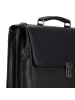 Jost Glasgow Aktentasche RFID Schutz Leder 40 cm Laptopfach black