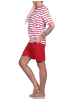 NORMANN kurzarm Schlafanzug Shorty - 79115 in rot