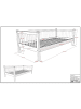 58 aufm Kessel TAGESBETT Kelci 90x200 mit Bettschublade Umrandung Buche massiv natur