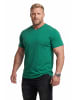 Men Plus Kurzarm T-Shirt in smaragdgrün