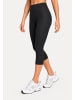 SMILODOX LEO Capri Leggings Velvara in Schwarz Leo