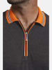 Charles Colby Poloshirt EARL PAT in dunkelgrau melange
